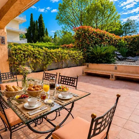Cap Et Soleil Peaceful Garden, 2 Terraces, Pool, Garage, 5 Min Walk To Semesterbostad *